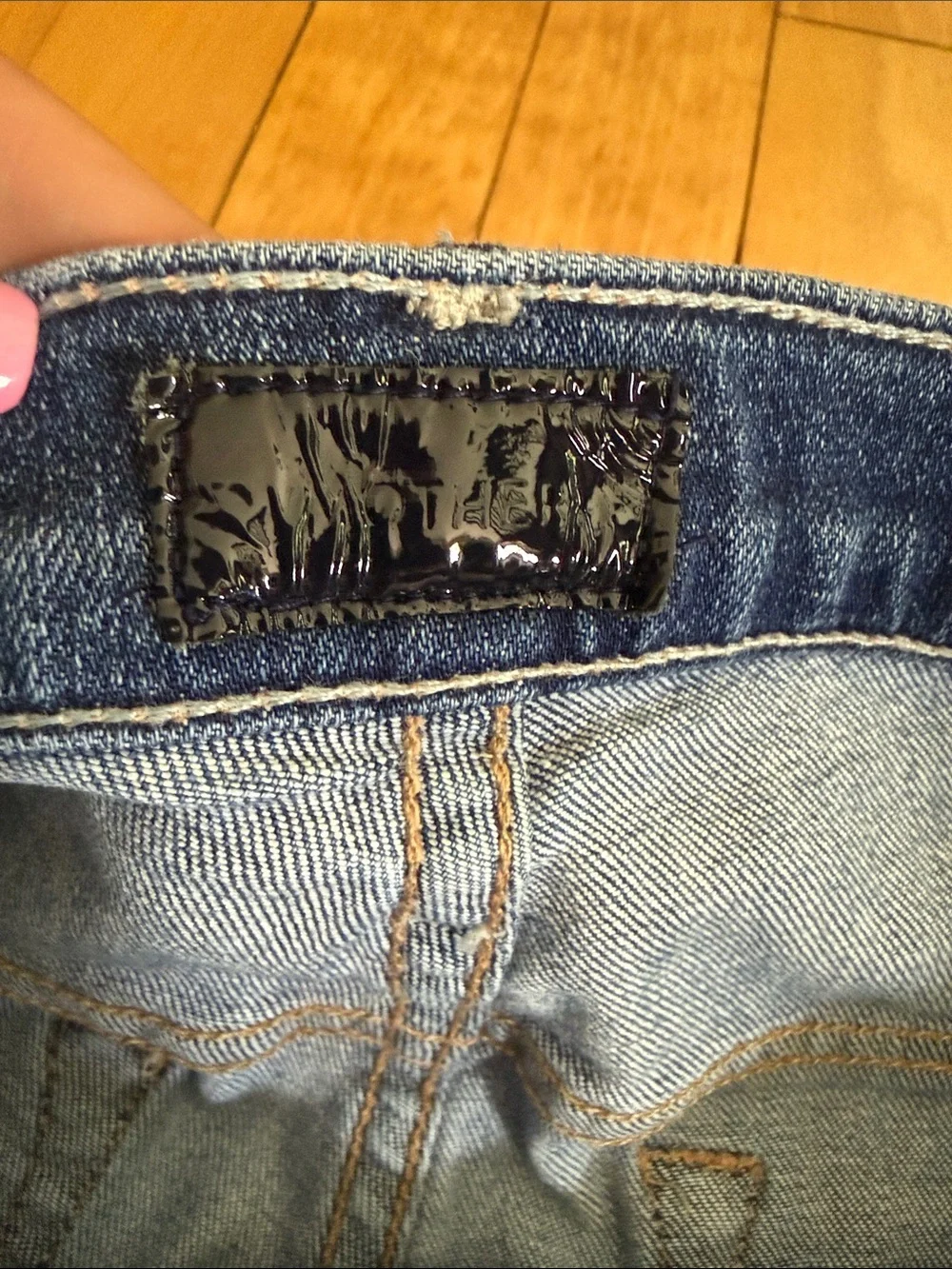 MOTHER Blue Denim Jean Shorts